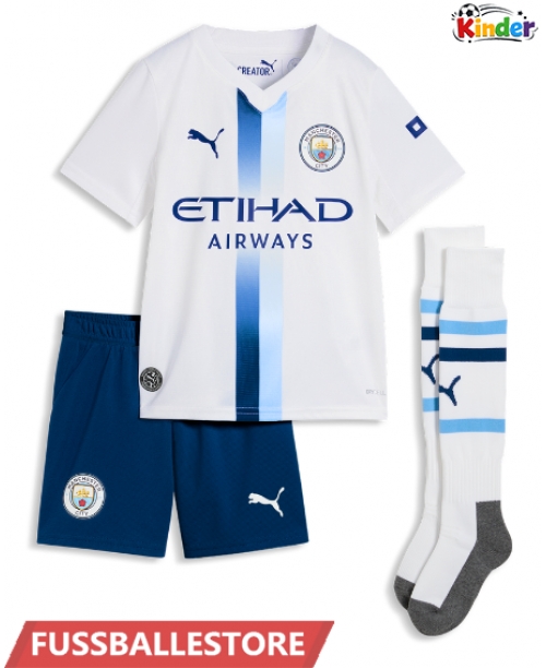 Günstige Manchester City Elliot Anderson #5 3rd trikot Kinder 2026-27 Kurzarm (+ Kurze Hosen)